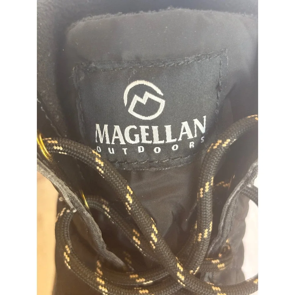 Magellan Outdoors Womens 8B Black Duck Boots Quilted‎ Lace Up Waterproof Winter